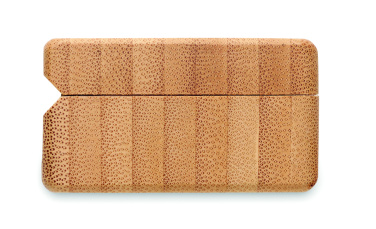 Logotrade ärikingid pilt: OREBAM TWS kõrvaklapid bambusest ümbrises